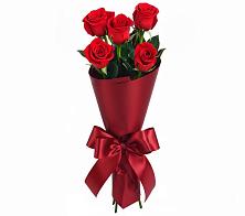 Букет 5 Красных роз Эдлесс Лав #REPLACE_PRED# Красном