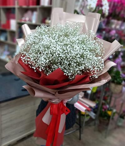 Букет цветов из: Гипсофила в Красном