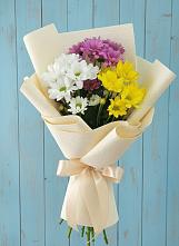 Букет цветов из:  Хризантемы в Красном