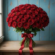Букет Красные розы Блэк Меджик в Красном