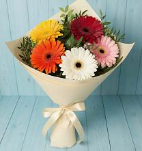 Букет цветов из:  Герберы в Красном