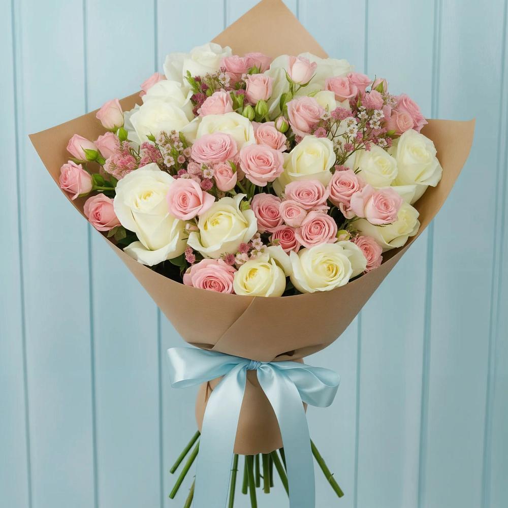 Букет цветов из: Розы в Красном