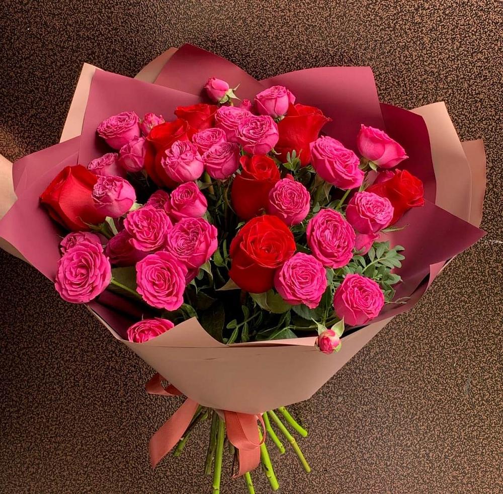 Букет В объятьях нежности в Красном