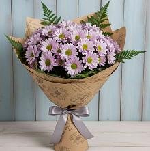 Букет цветов из:  Хризантемы в Красном