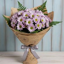 Букет цветов из:  Хризантемы в Красном