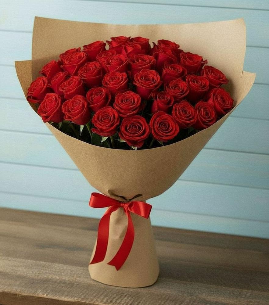 Букет Красные розы Милано в Красном