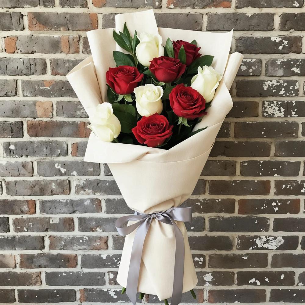 Букет цветов из: Розы в Красном