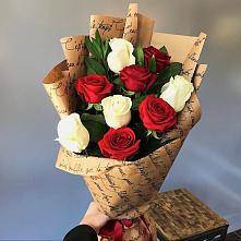 Букет цветов из:  Розы #REPLACE_PRED# Красном