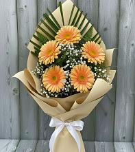 Букет цветов из:  Герберы в Красном